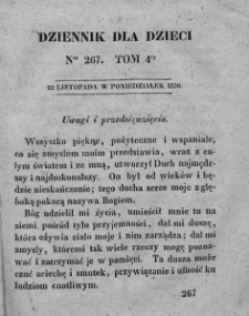 Dziennik dla Dzieci. 1830. T. 4. Nr 267