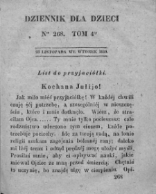 Dziennik dla Dzieci. 1830. T. 4. Nr 268