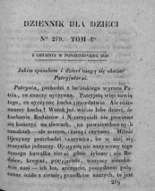 Dziennik dla Dzieci. 1830. T. 4. Nr 279