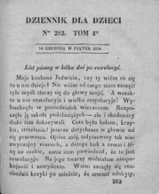 Dziennik dla Dzieci. 1830. T. 4. Nr 282