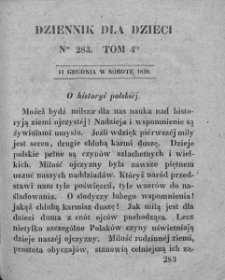 Dziennik dla Dzieci. 1830. T. 4. Nr 283