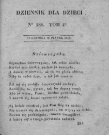 Dziennik dla Dzieci. 1830. T. 4. Nr 288