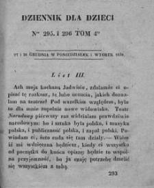 Dziennik dla Dzieci. 1830. T. 4. Nr 295-296