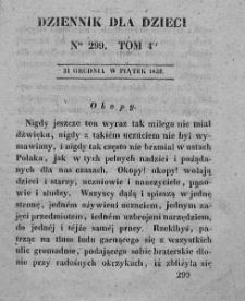 Dziennik dla Dzieci. 1830. T. 4. Nr 299