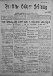 Deutsche Lodzer Zeitung 17 grudzień 1916 nr 349