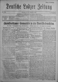 Deutsche Lodzer Zeitung 19 grudzień 1916 nr 351