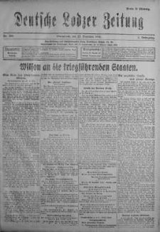 Deutsche Lodzer Zeitung 23 grudzień 1916 nr 355