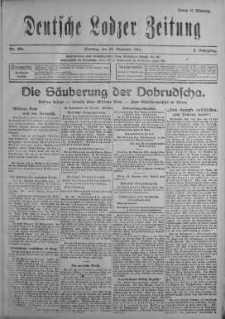 Deutsche Lodzer Zeitung 24 grudzień 1916 nr 356