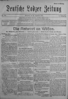 Deutsche Lodzer Zeitung 27 grudzień 1916 nr 357