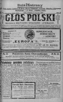 Głos Polski : dziennik polityczny, społeczny i literacki 10 czerwiec 1928 nr 159
