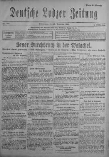 Deutsche Lodzer Zeitung 28 grudzień 1916 nr 358