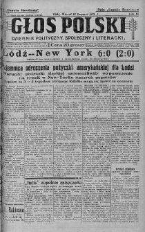 Głos Polski : dziennik polityczny, społeczny i literacki 12 czerwiec 1928 nr 161