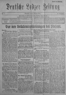 Deutsche Lodzer Zeitung 3 styczeń 1917 nr 2