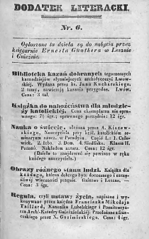 Dodatek Literacki. 1847, nr 6