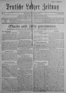 Deutsche Lodzer Zeitung 4 styczeń 1917 nr 3