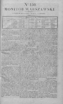 Monitor Warszawski 1826, nr 150