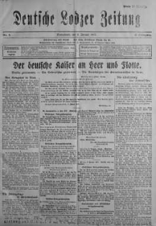 Deutsche Lodzer Zeitung 6 styczeń 1917 nr 5