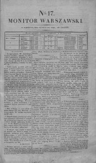 Monitor Warszawski 1827, nr 17