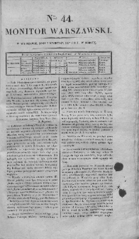 Monitor Warszawski 1827, nr 44