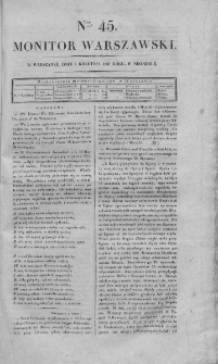Monitor Warszawski 1827, nr 45