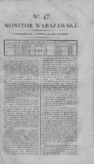 Monitor Warszawski 1827, nr 47