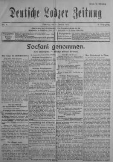 Deutsche Lodzer Zeitung 9 styczeń 1917 nr 7
