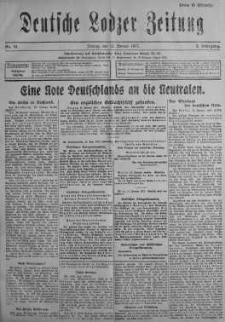 Deutsche Lodzer Zeitung 12 styczeń 1917 nr 10