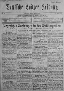 Deutsche Lodzer Zeitung 13 styczeń 1917 nr 11