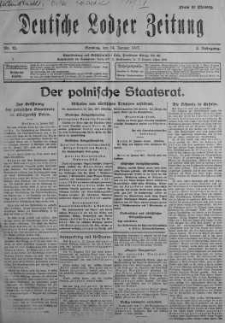 Deutsche Lodzer Zeitung 14 styczeń 1917 nr 12