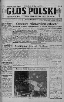 Głos Polski : dziennik polityczny, społeczny i literacki 27 czerwiec 1928 nr 176