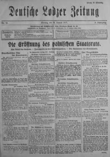 Deutsche Lodzer Zeitung 15 styczeń 1917 nr 13