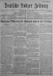 Deutsche Lodzer Zeitung 18 styczeń 1917 nr 16