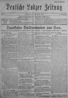 Deutsche Lodzer Zeitung 20 styczeń 1917 nr 18