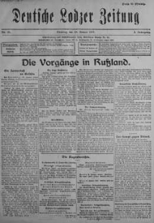 Deutsche Lodzer Zeitung 23 styczeń 1917 nr 21