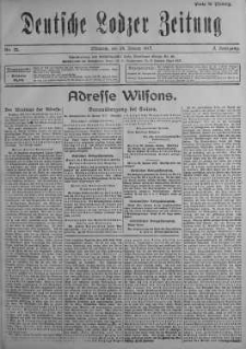 Deutsche Lodzer Zeitung 24 styczeń 1917 nr 22
