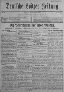 Deutsche Lodzer Zeitung 25 styczeń 1917 nr 23