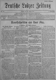 Deutsche Lodzer Zeitung 26 styczeń 1917 nr 24