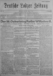 Deutsche Lodzer Zeitung 27 styczeń 1917 nr 25