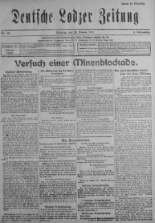 Deutsche Lodzer Zeitung 28 styczeń 1917 nr 26