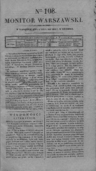 Monitor Warszawski 1827, nr 108