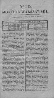 Monitor Warszawski 1827, nr 112