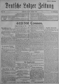 Deutsche Lodzer Zeitung 31 styczeń 1917 nr 29