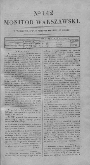 Monitor Warszawski 1827, nr 142