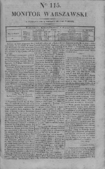 Monitor Warszawski 1825, nr 115