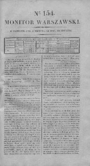 Monitor Warszawski 1827, nr 154