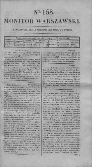 Monitor Warszawski 1827, nr 158