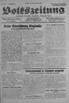 Volkszeitung 30 grudzień 1938 nr 357