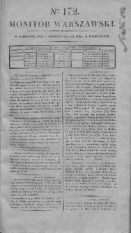 Monitor Warszawski 1827, nr 172