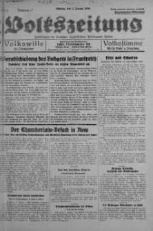 Volkszeitung 2 styczeń 1939 nr 2
