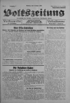 Volkszeitung 3 styczeń 1939 nr 3